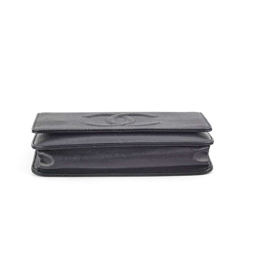 Chanel Wallet On Chain WOC Caviar Black - Series 17