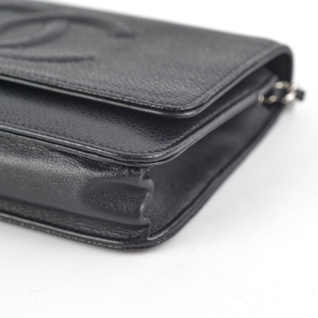 Chanel Wallet On Chain WOC Caviar Black - Series 17