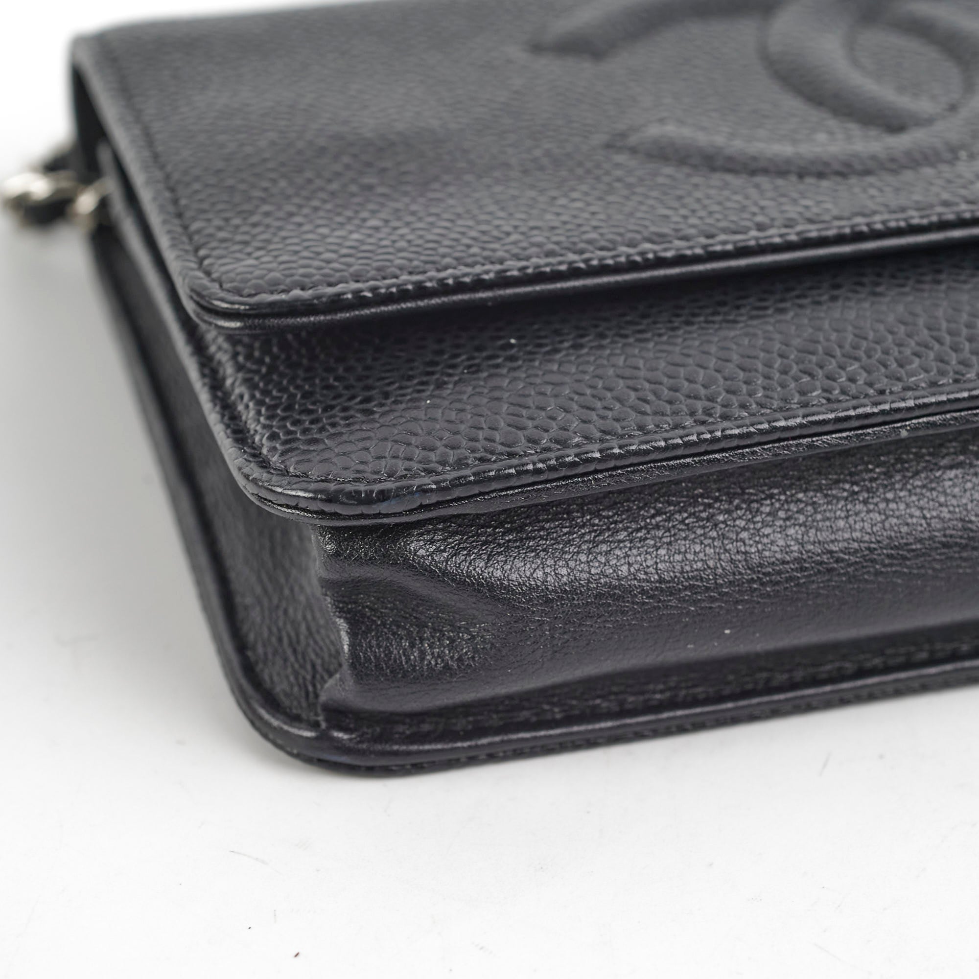Chanel Wallet On Chain WOC Caviar Black - Series 17