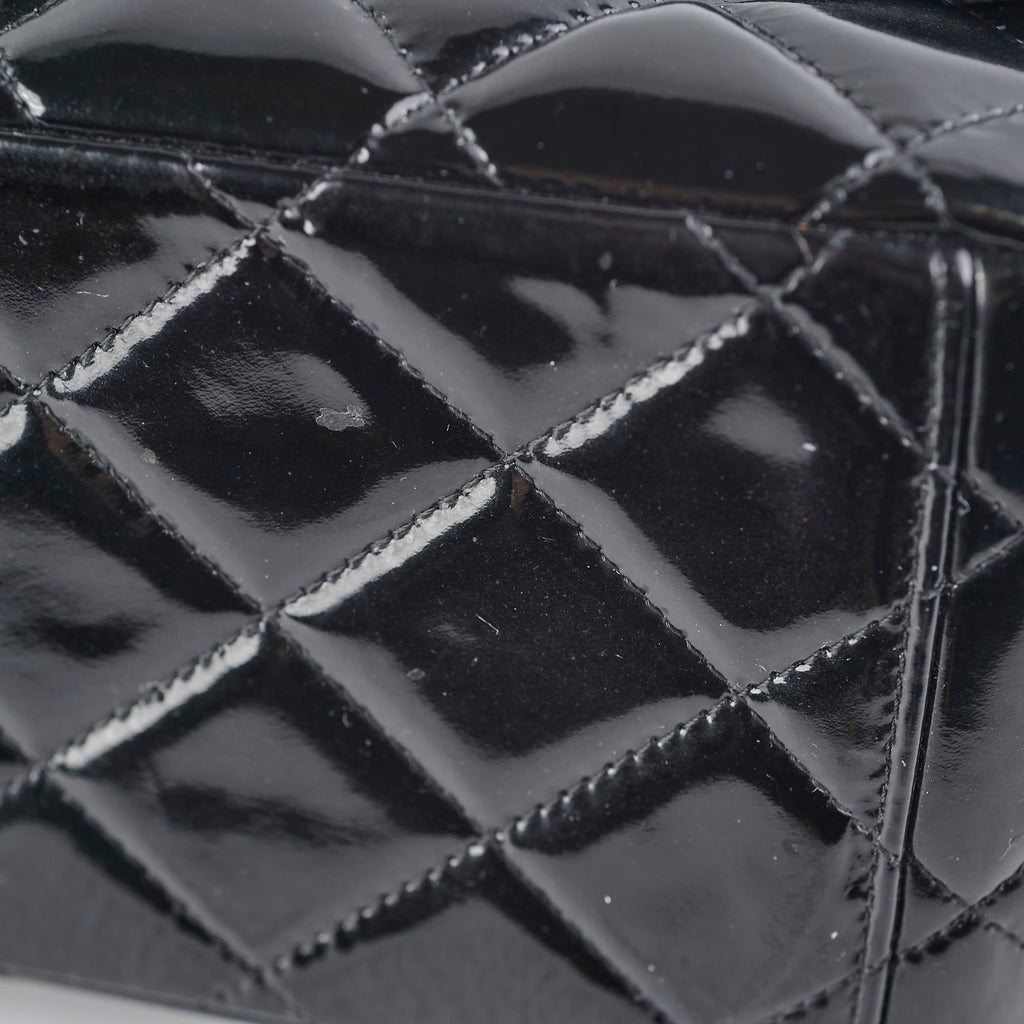 Chanel Maxi Patent Flap Black 20 Series