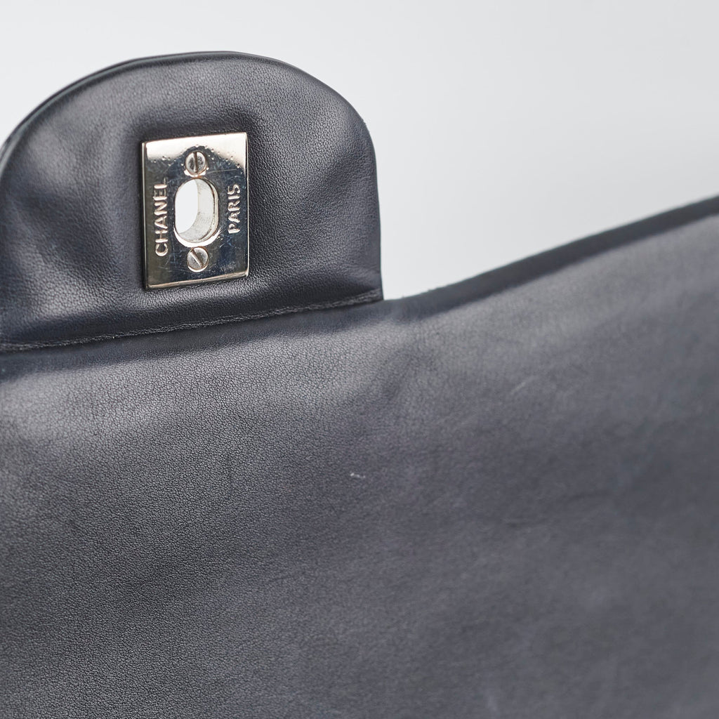 Chanel Maxi Patent Flap Black 20 Series