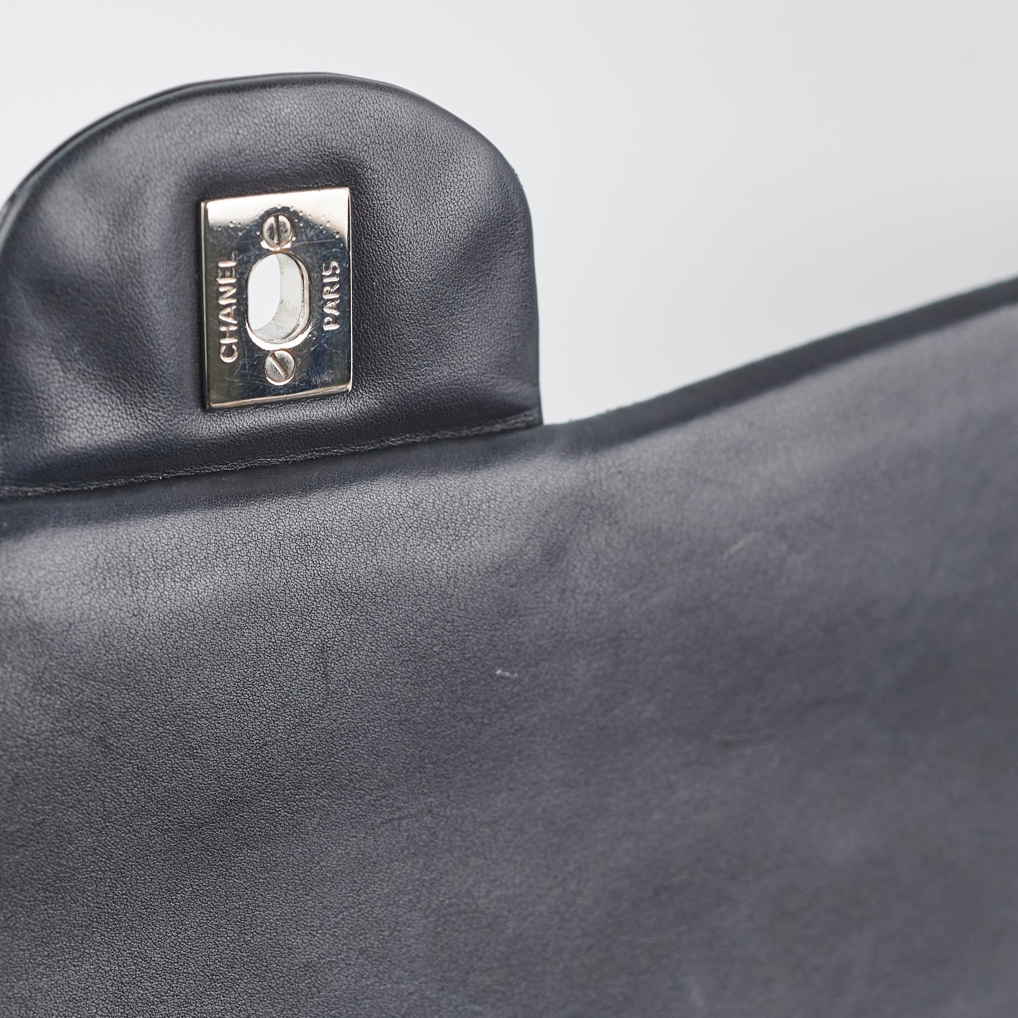 Chanel Maxi Patent Flap Black 20 Series