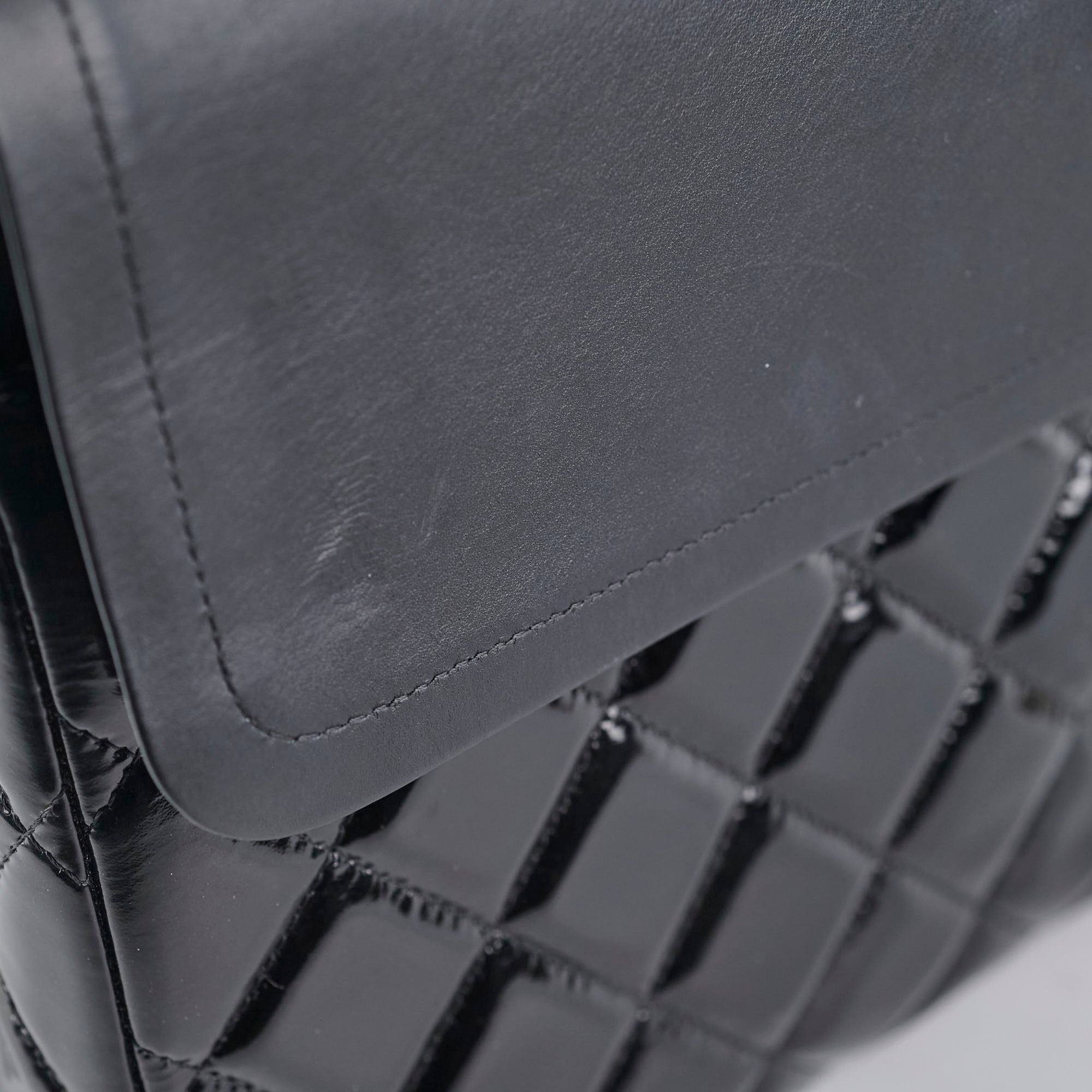 Chanel Maxi Patent Flap Black 20 Series