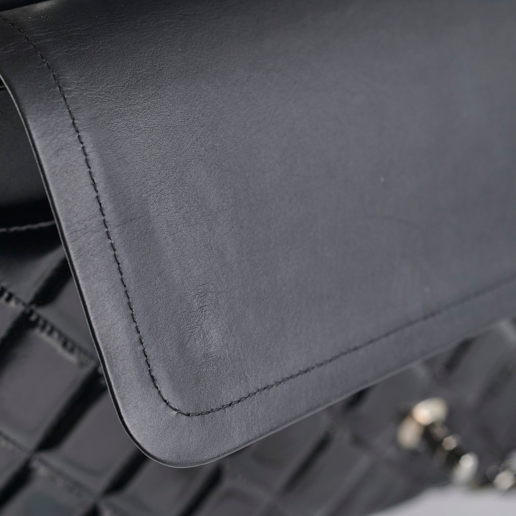 Chanel Maxi Patent Flap Black 20 Series