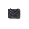 Chanel Mini Square Chevron So Black
