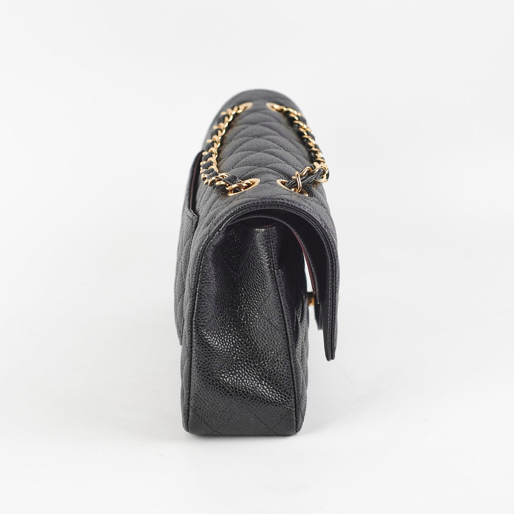 Chanel Caviar Medium/Large Double Classic Flap Black