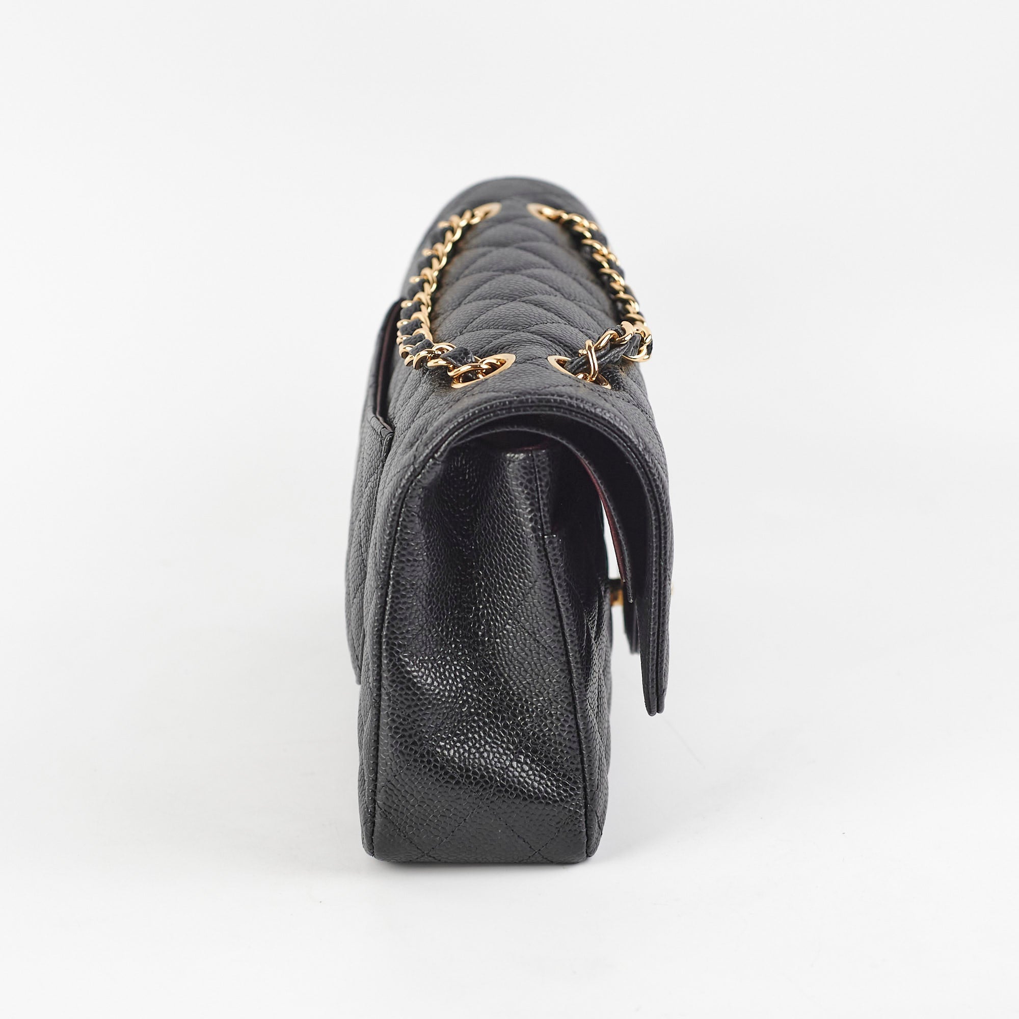 Chanel Caviar Medium/Large Double Classic Flap Black