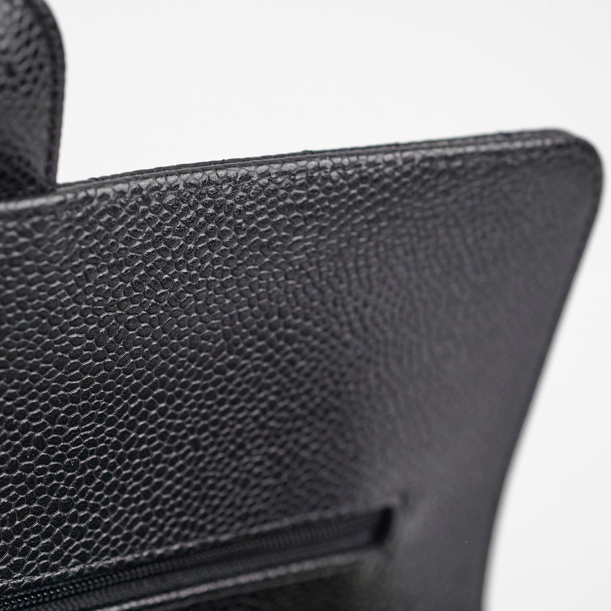 Chanel Caviar Medium/Large Double Classic Flap Black