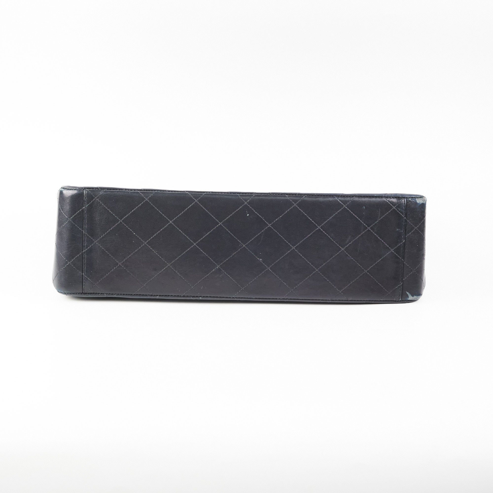 Chanel Maxi Vintage Flap Black 24k Gold