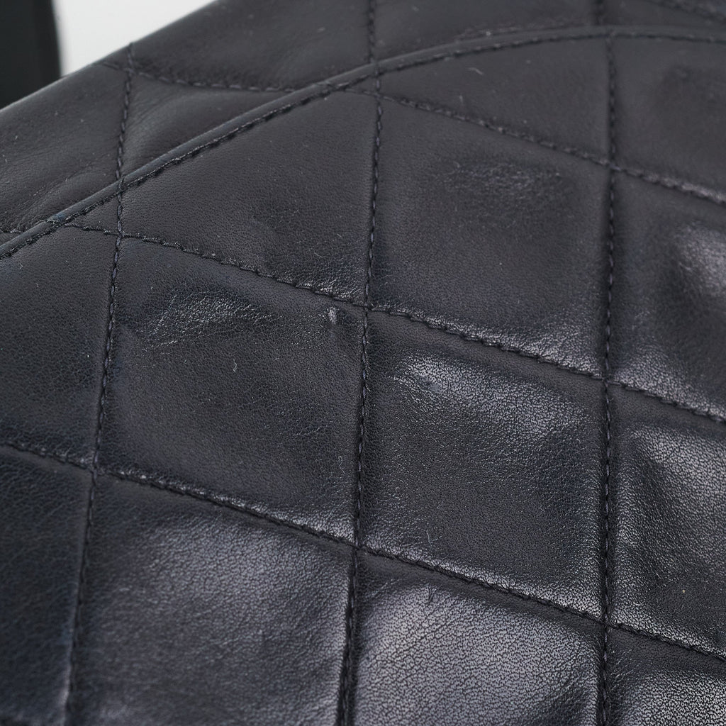 Chanel Maxi Vintage Flap Black 24k Gold