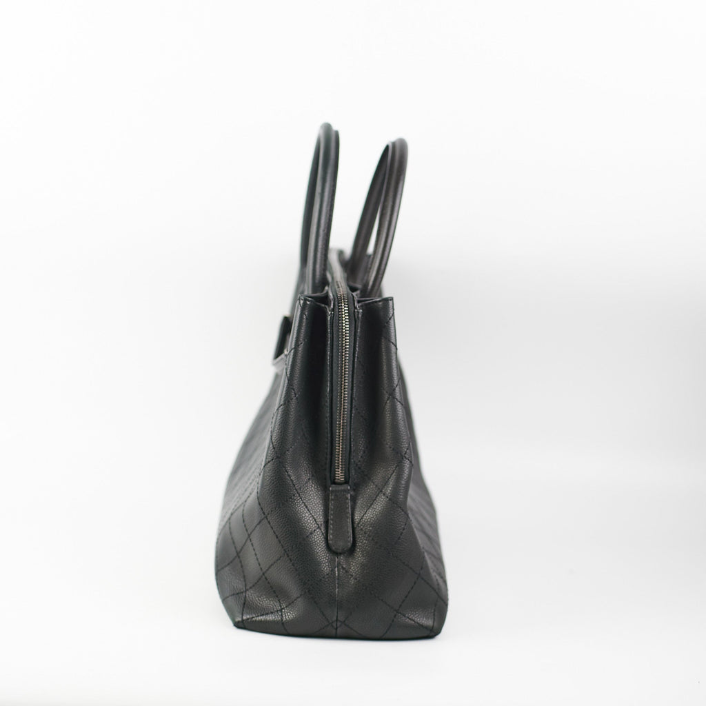 Chanel Urban Shopping Tote Caviar Black
