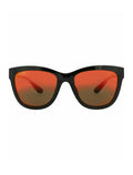 Maui Jim Womens Square/Rectangle Black Black Lava Fashion Designer Eyewear