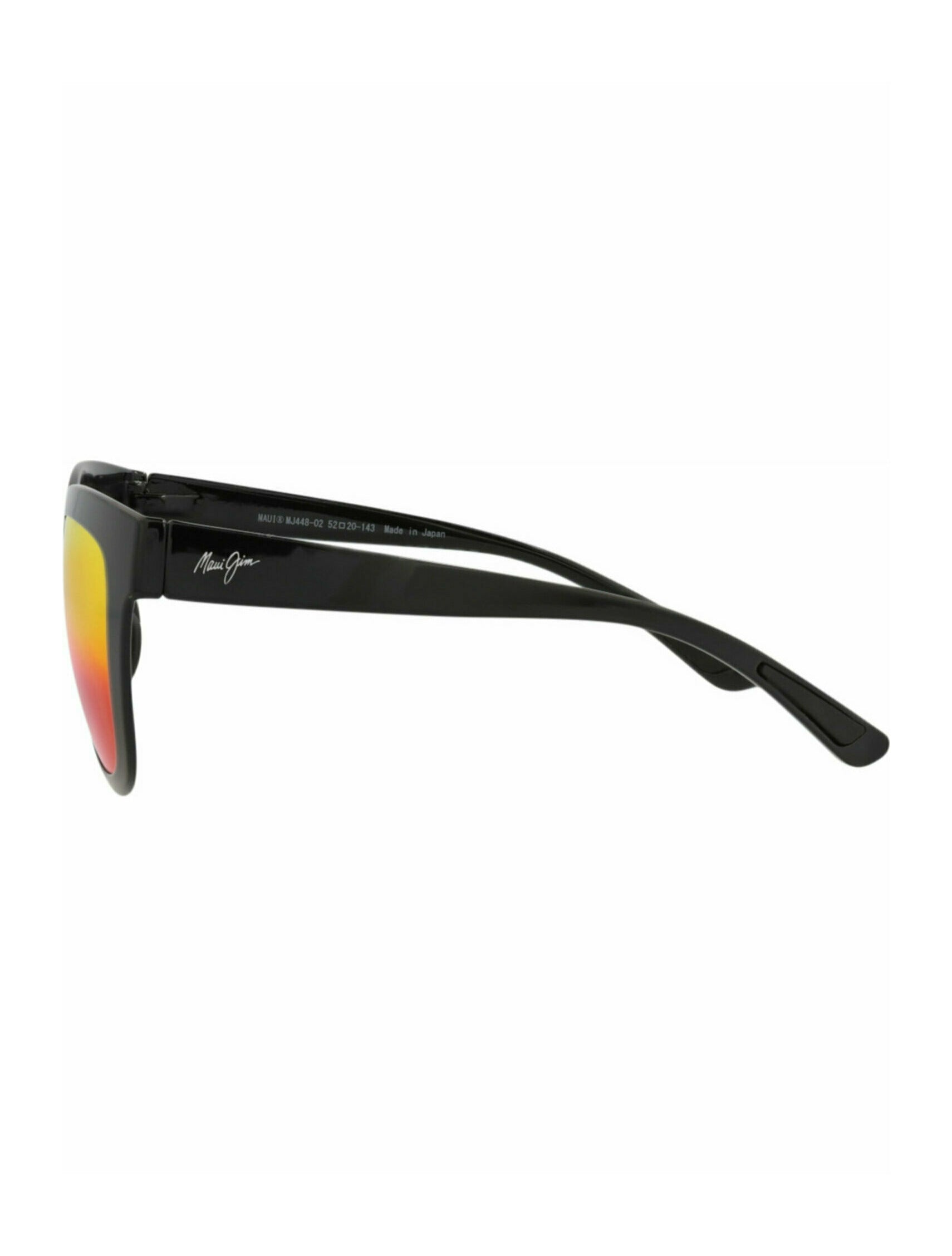 Maui Jim Womens Square/Rectangle Black Black Lava Fashion Designer Eyewear