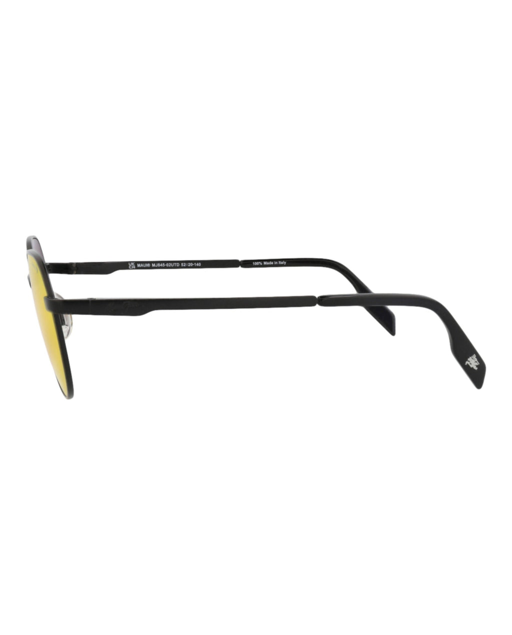 Maui Jim Unisex Round/Oval Black Black Lava Fashion Designer Eyewear