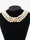 Chanel CC Pearl Chocker Gold / Pearl Base Metal