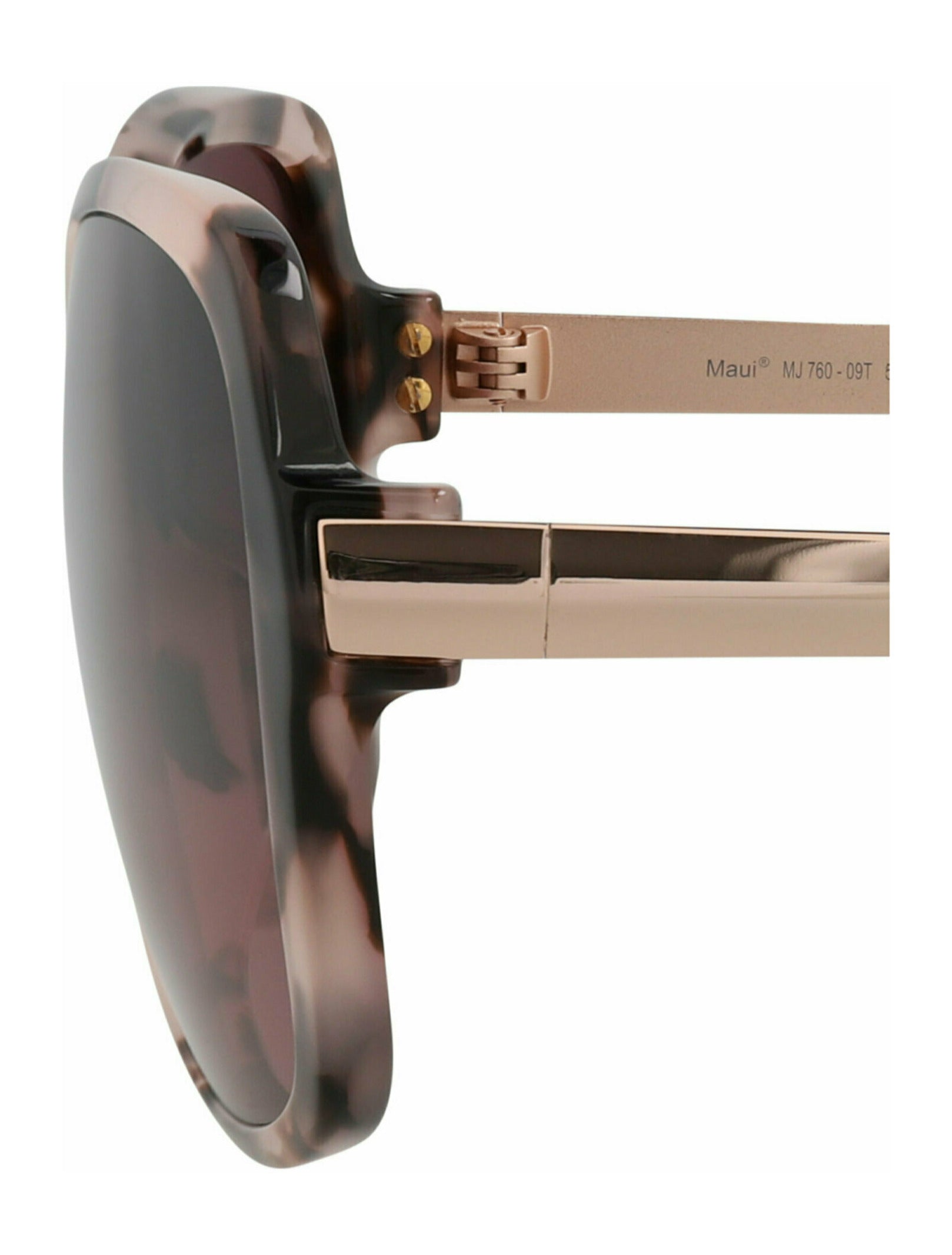 Maui Jim Womens Round/Oval Tortoise Rose Gold Rose Fashion Designer Eyewear