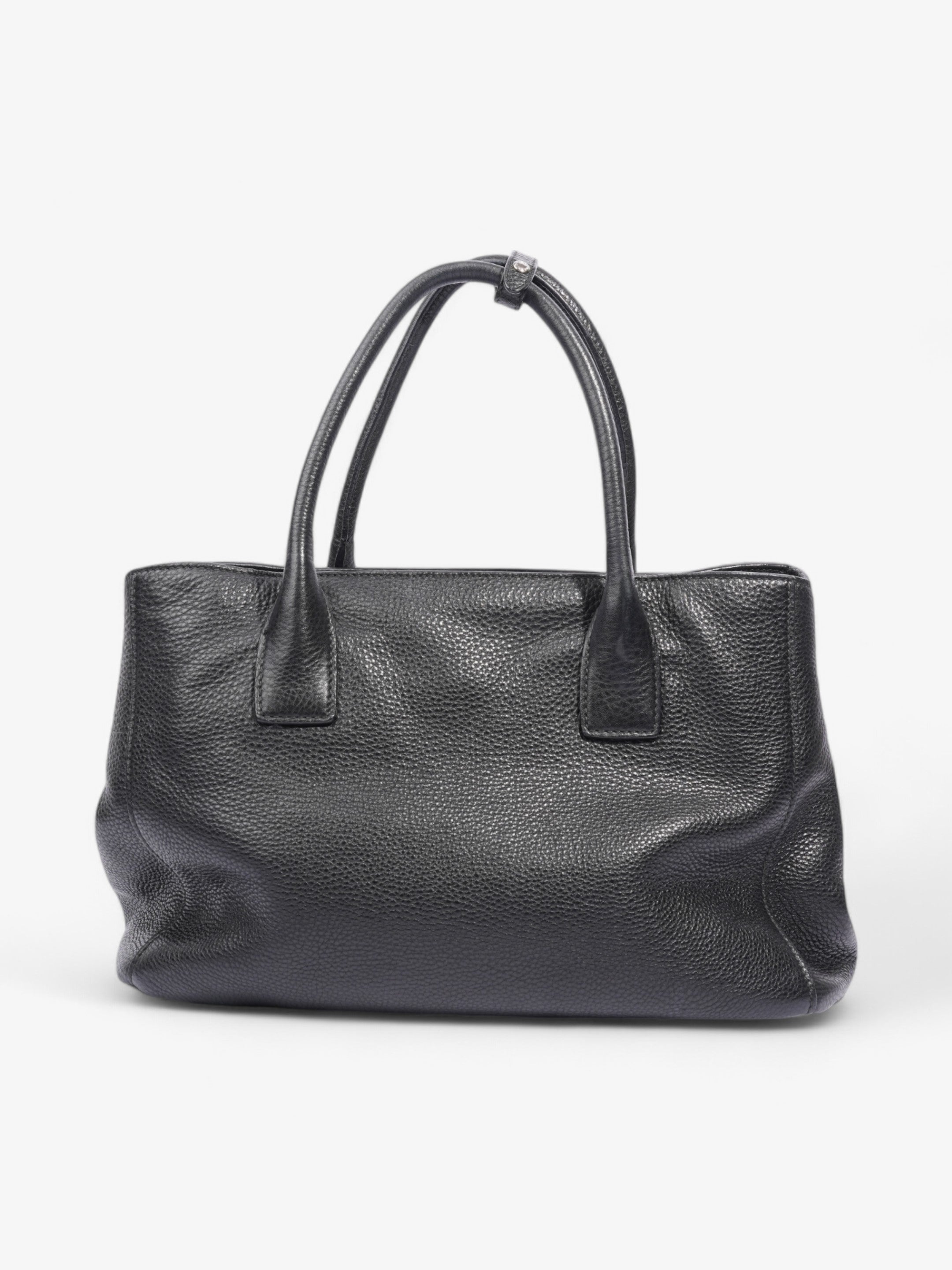 Prada Vitello Daino Tote Black Saffiano Leather