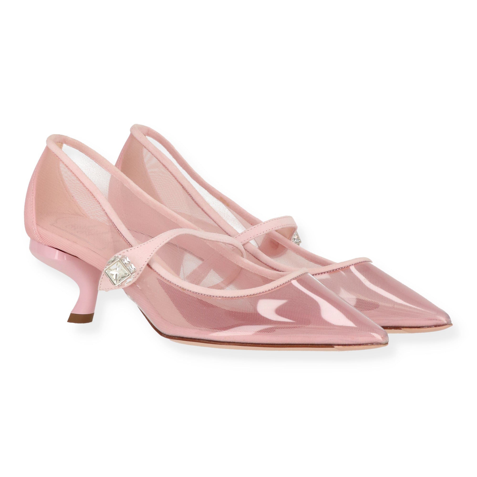 Roger Vivier Womens Pink/Clear Heel