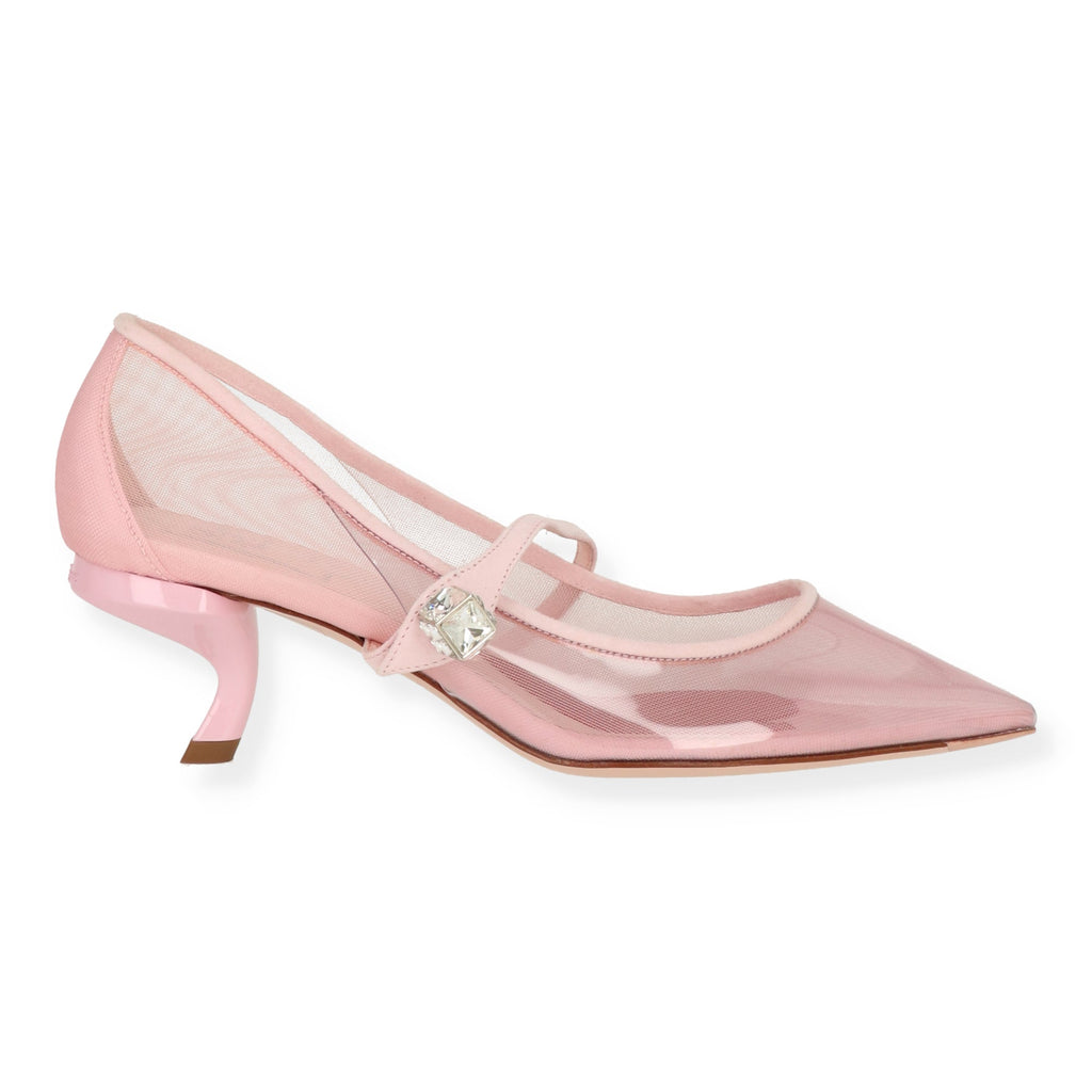 Roger Vivier Womens Pink/Clear Heel