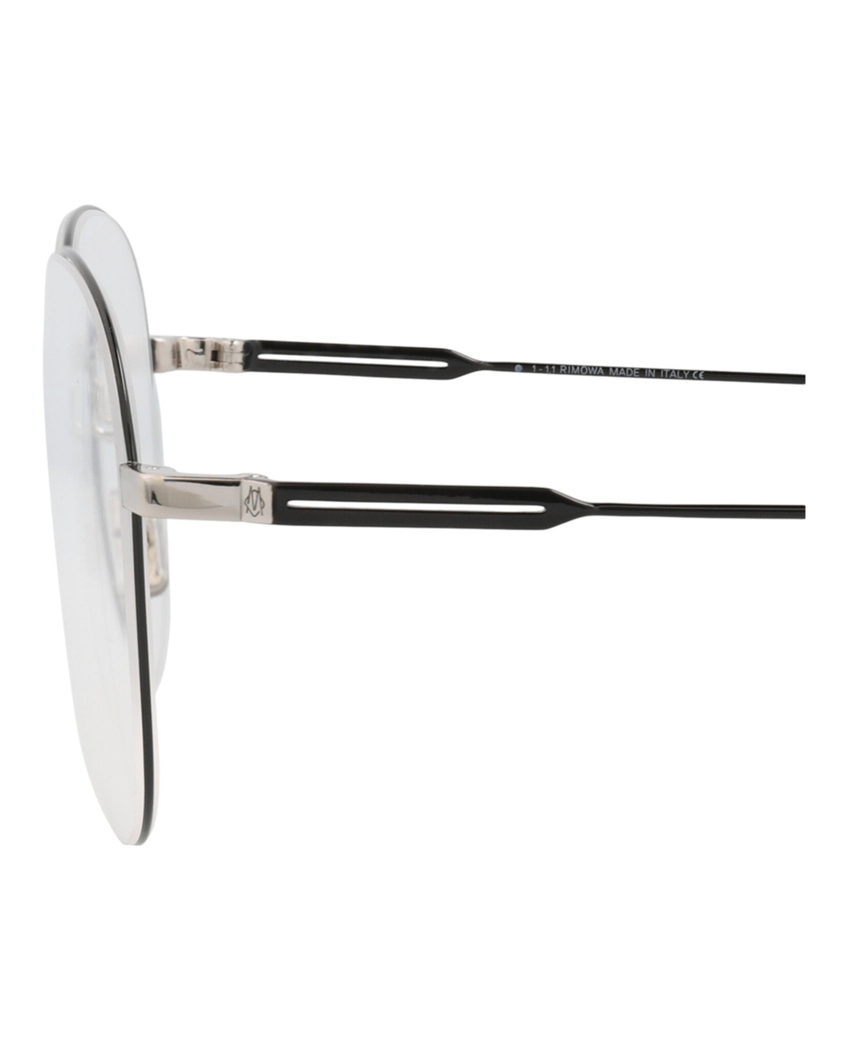 Rimowa Unisex Aviator Black Silver Transparent Fashion Designer Eyewear