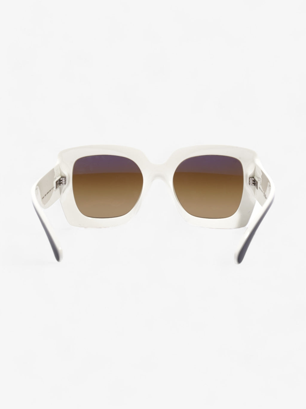 Chanel Two Tone CC Sunglasses Black / White Acetate 140mm