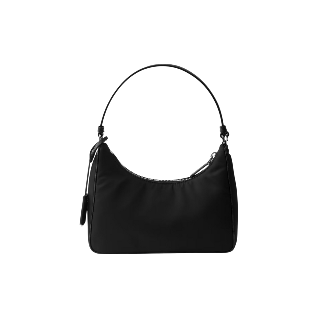 Re-Edition 2005 Re-Nylon and Saffiano black mini bag