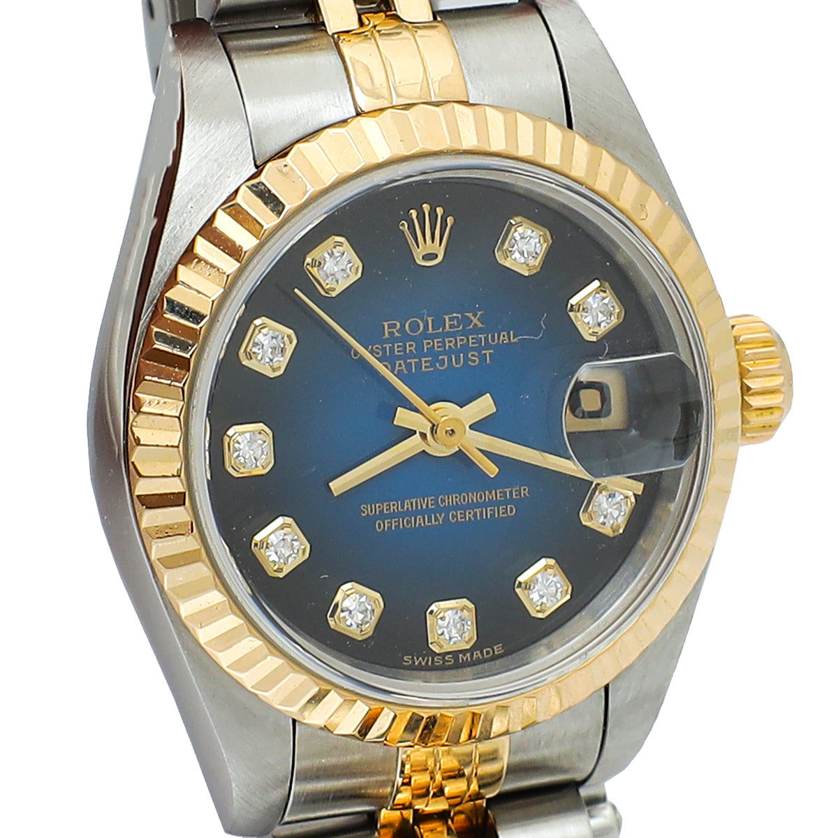 Rolex 18K Yellow Gold ST.ST Diamond Datejust 26mm Watch