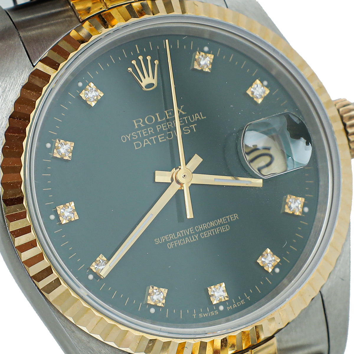 Rolex 18K Yellow Gold & Steel Datejust 36 Watch