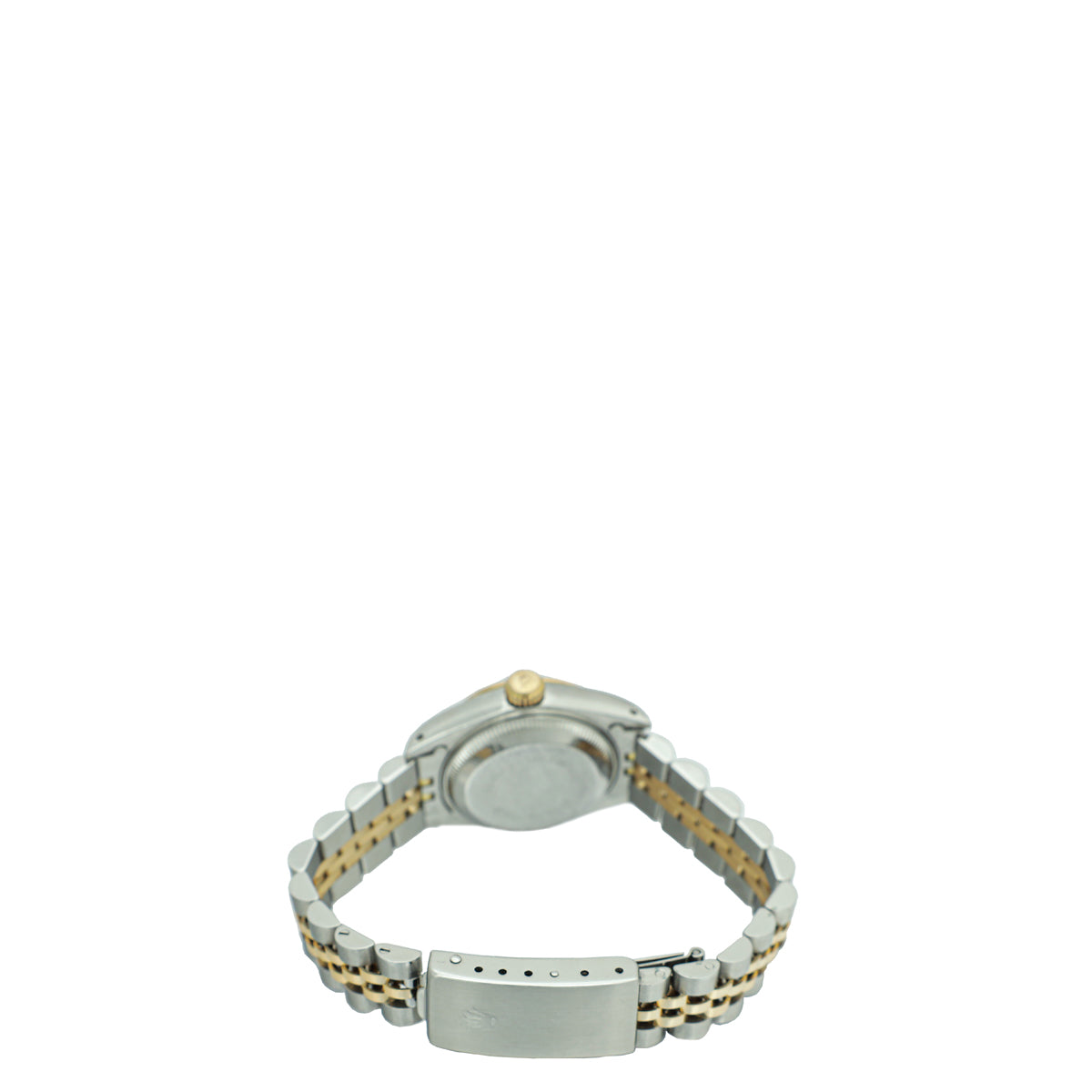 Rolex 18K Yellow Gold Diamond Dial Steel Datejust 26mm Watch