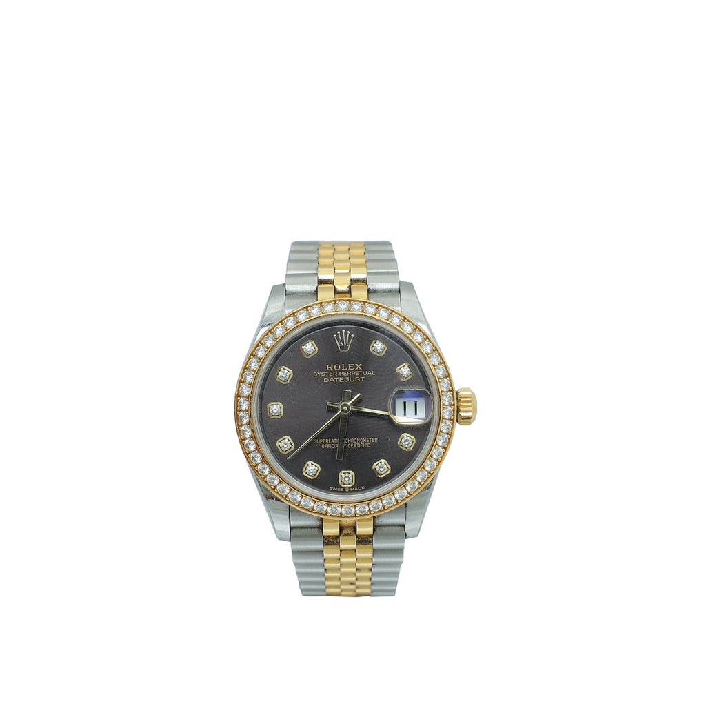 Rolex 18K Yellow Gold ST.ST Diamond Datejust 31mm Watch