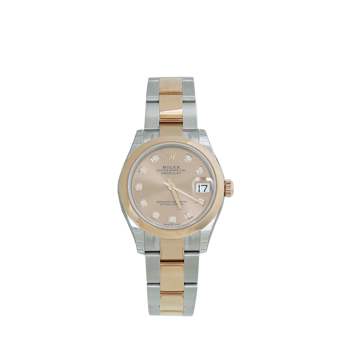 Rolex Rose Gold ST,ST Diamond Datejust Oyster 31 mm Watch