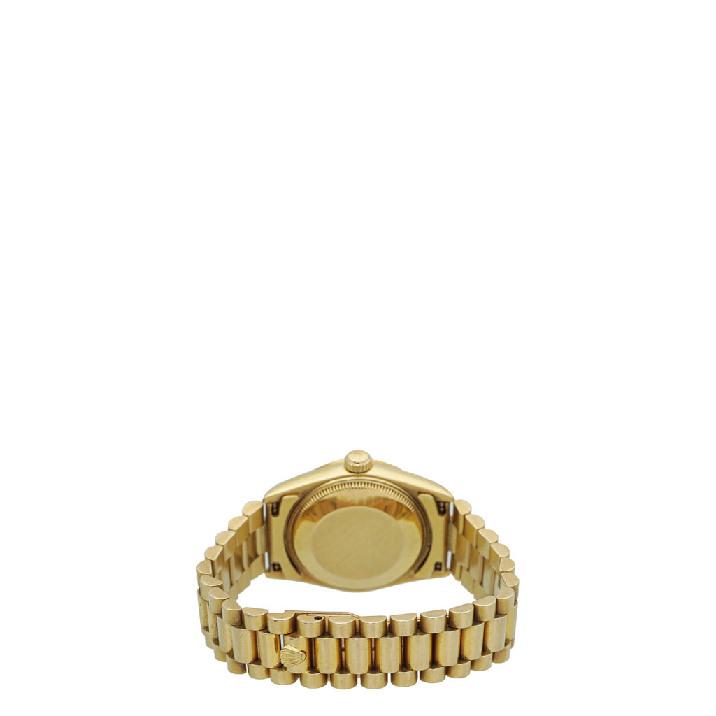 Rolex 18K Yellow Gold Diamond President Datejust 31 Watch