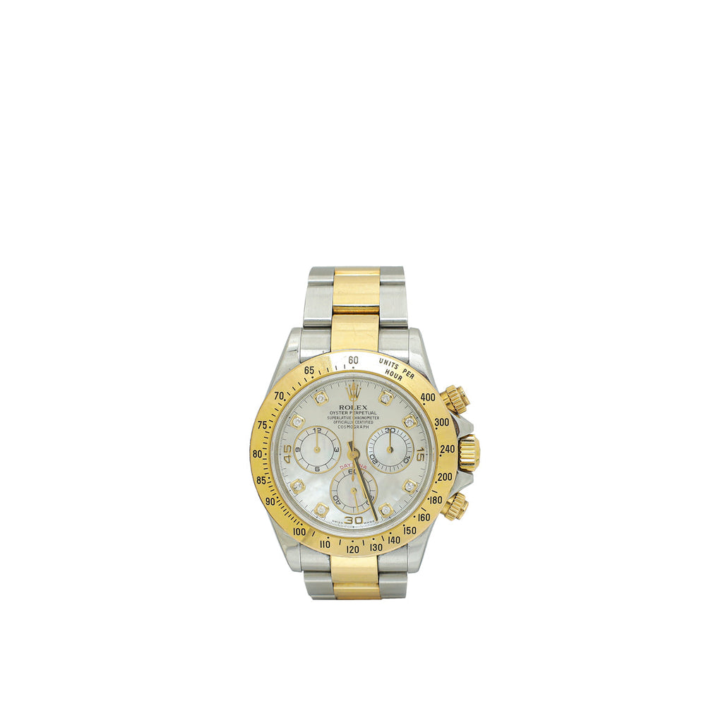 Rolex Steel & Gold Diamond Cosmograph Daytona 40mm Watch