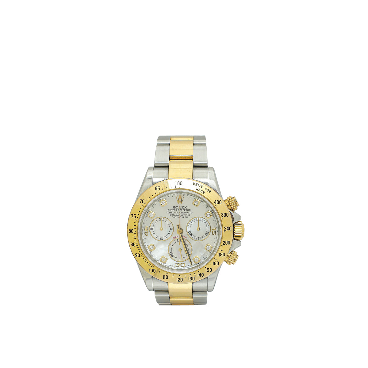 Rolex Steel & Gold Diamond Cosmograph Daytona 40mm Watch