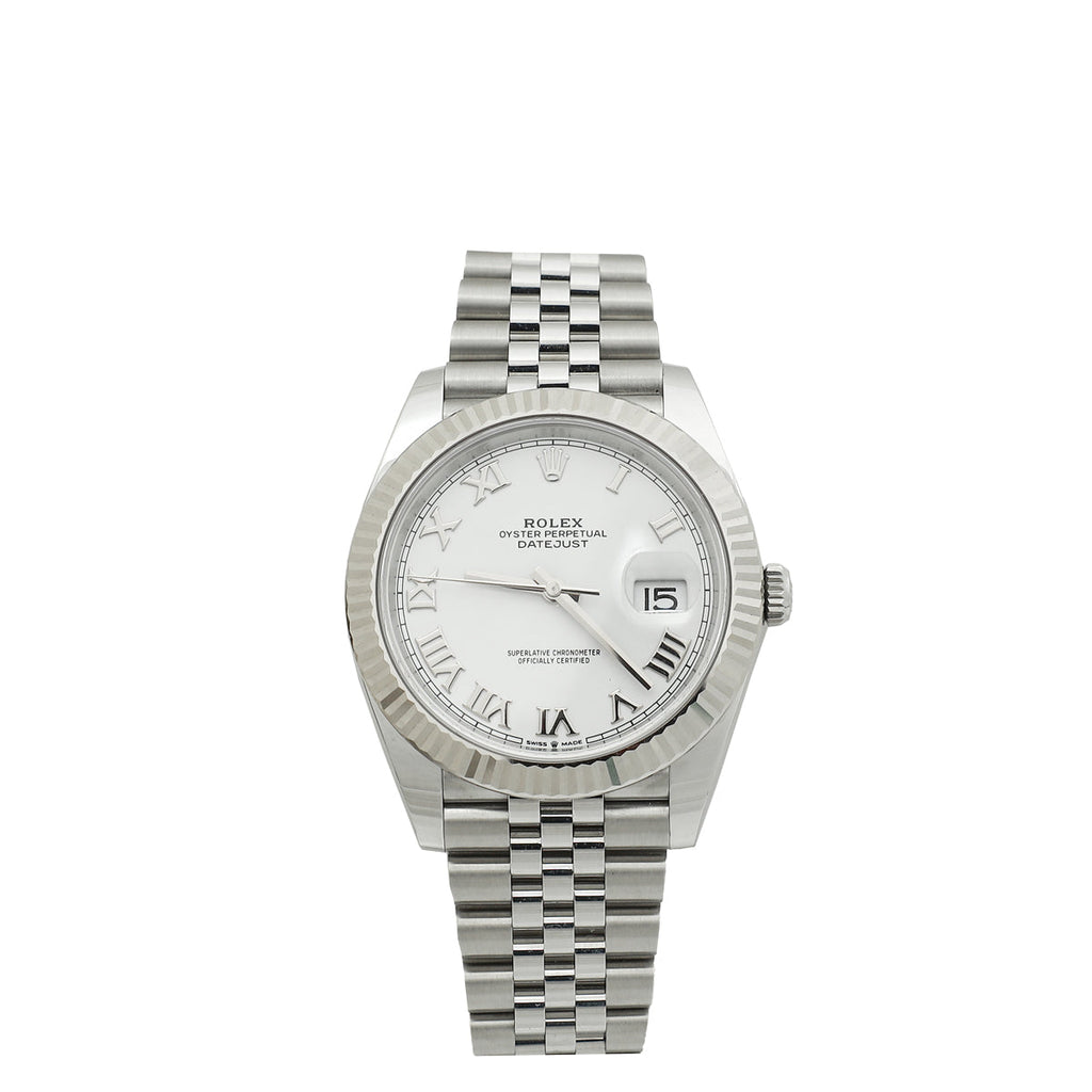 Rolex Datejust 18K White Gold & Oystersteel 41 mm Watch