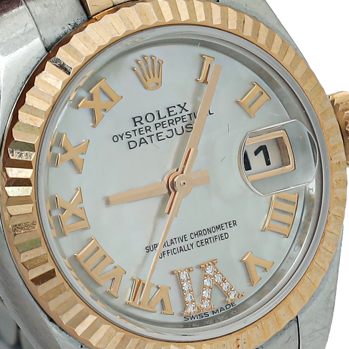 Rolex 18K Rose Gold ST.ST Diamond MOP Datejust 26mm Automatic Watch