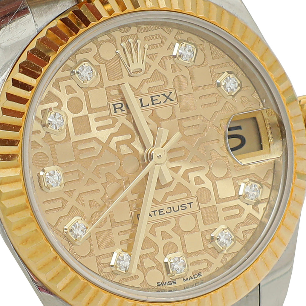 Rolex Stainless Steel & Yellow Gold Datejust 31mm Watch