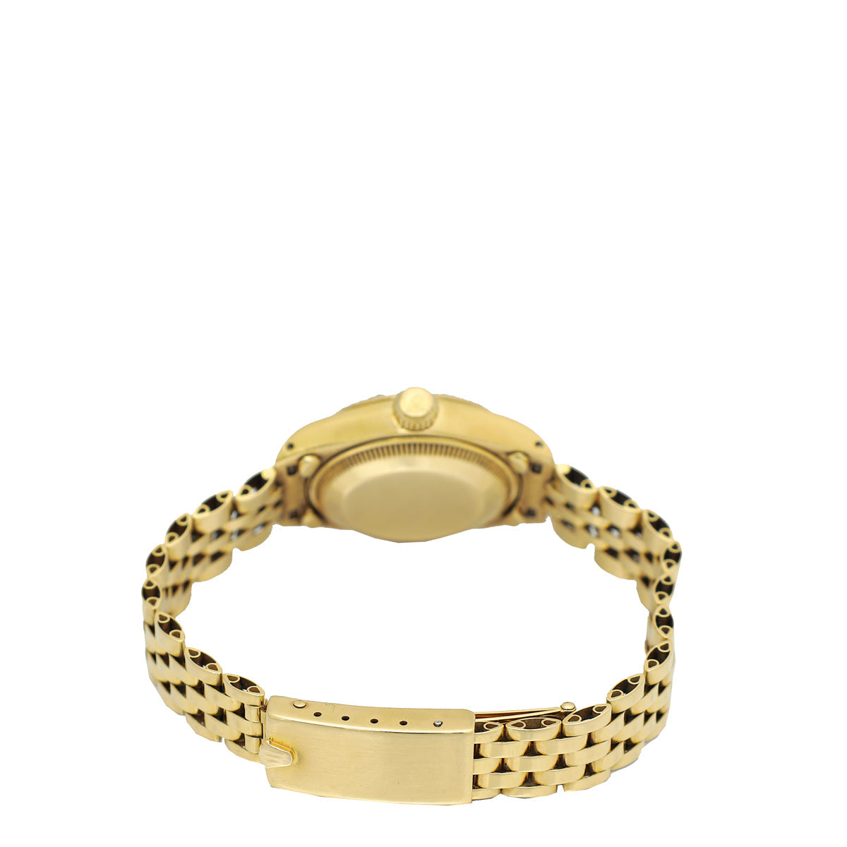 Rolex 18K Yellow Gold Oyster Datejust Perpetual Diamond Dial 26mm Watch
