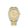 Rolex 18K Yellow Gold & Steel Diamond Datejust 36mm Watch