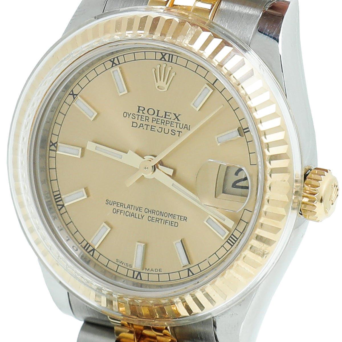 Rolex 18K Yellow Gold ST,ST Oyster Perpetual Datejust 31mm Watch