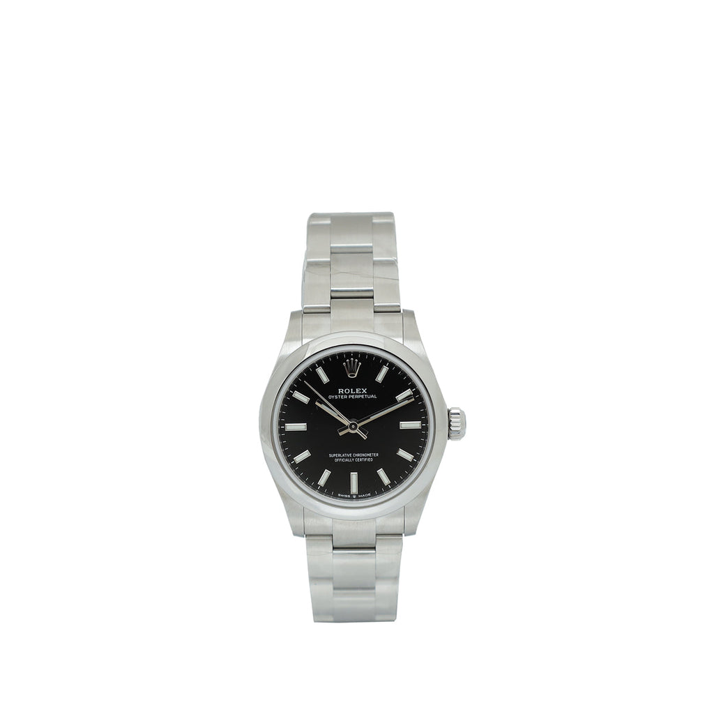 Rolex ST.ST Oyster Perpetual Black Dial 31mm Watch