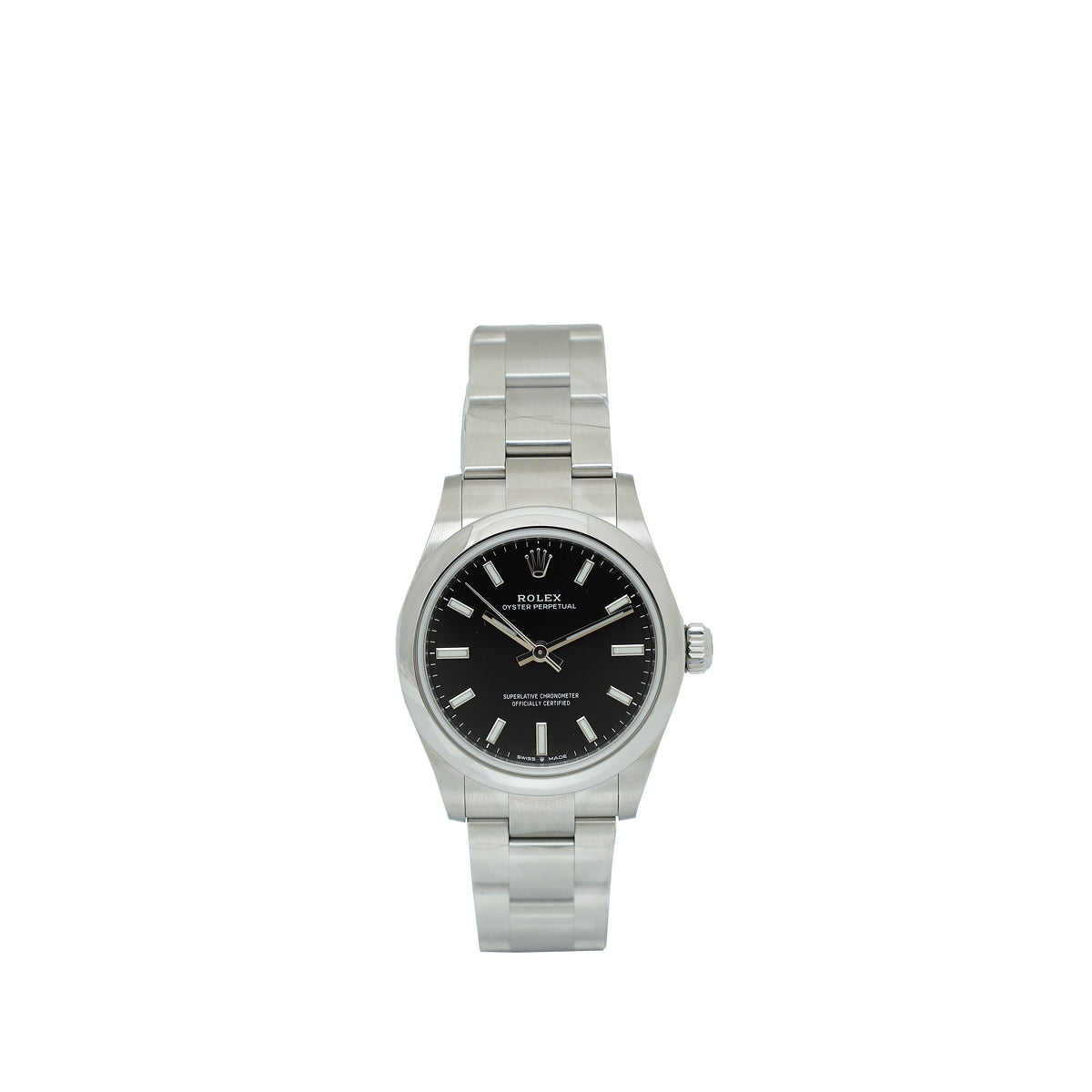 Rolex ST.ST Oyster Perpetual Black Dial 31mm Watch