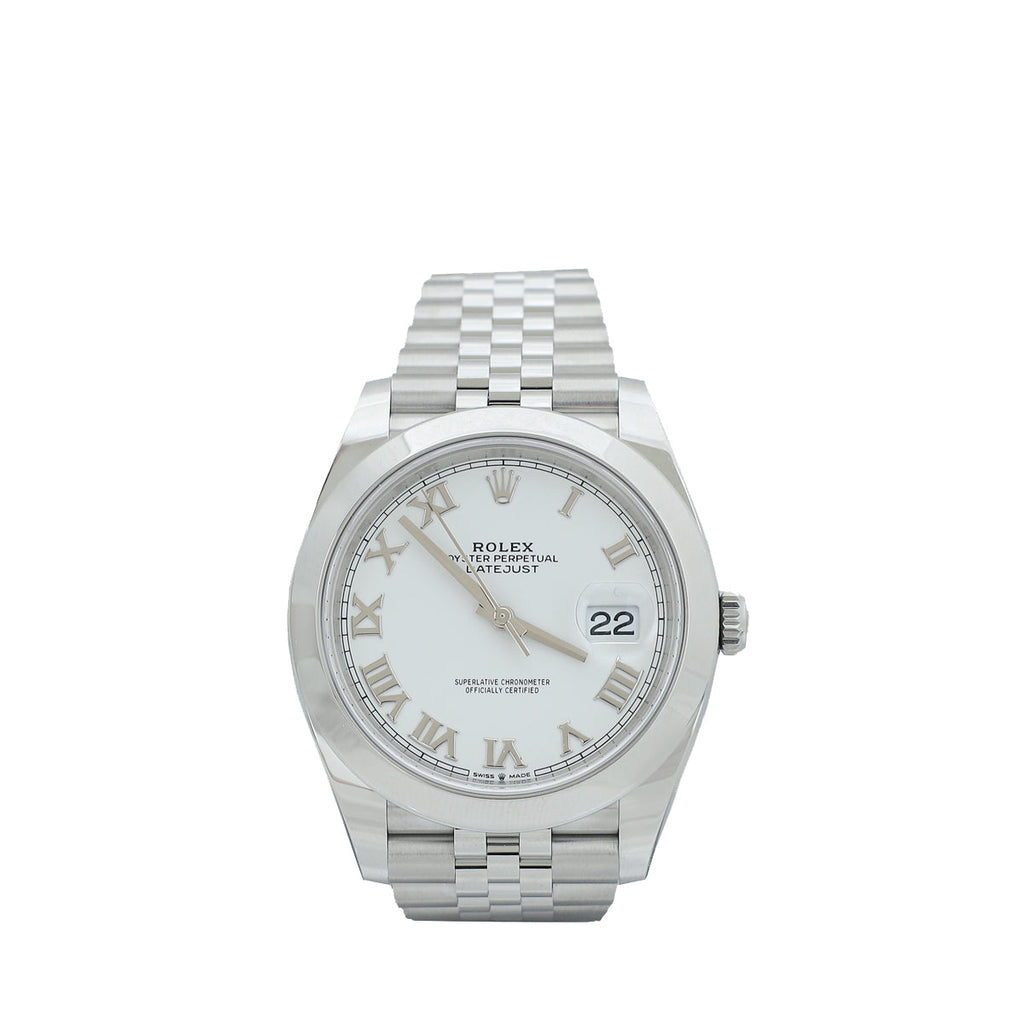 Rolex Stainless Steel Oyster Perpetual Datejust 41mm Watch