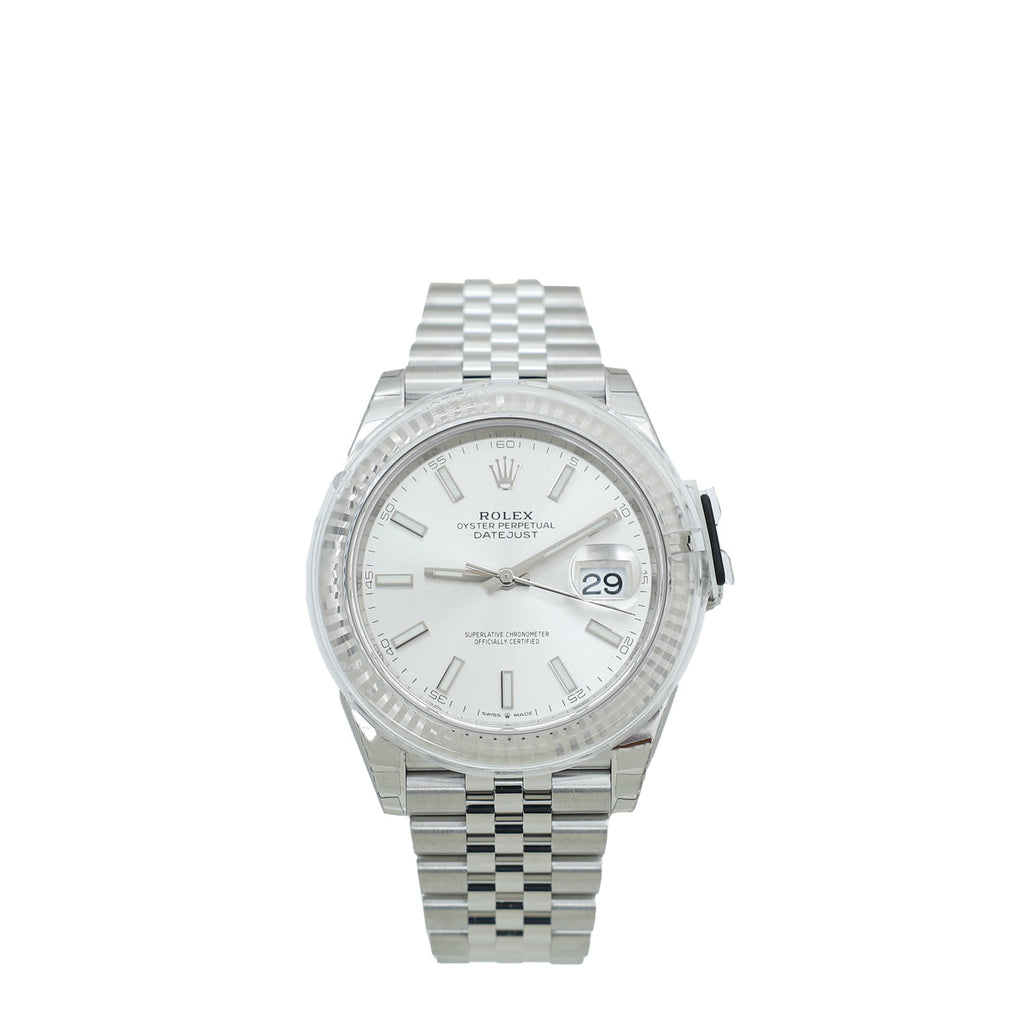Rolex 18K White Gold & Oyster Steel Datejust 41mm Watch