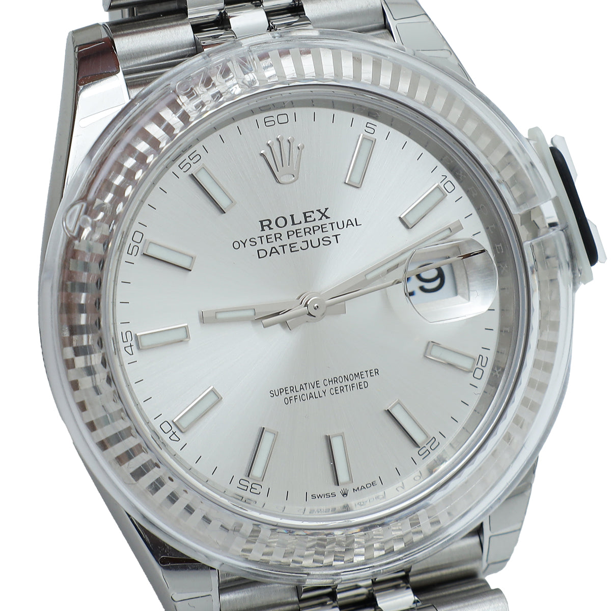 Rolex 18K White Gold & Oyster Steel Datejust 41mm Watch