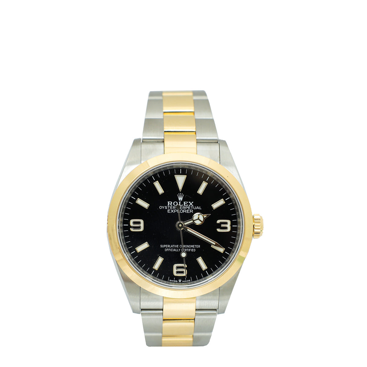 Rolex Steel & Gold Explorer 36mm Watch