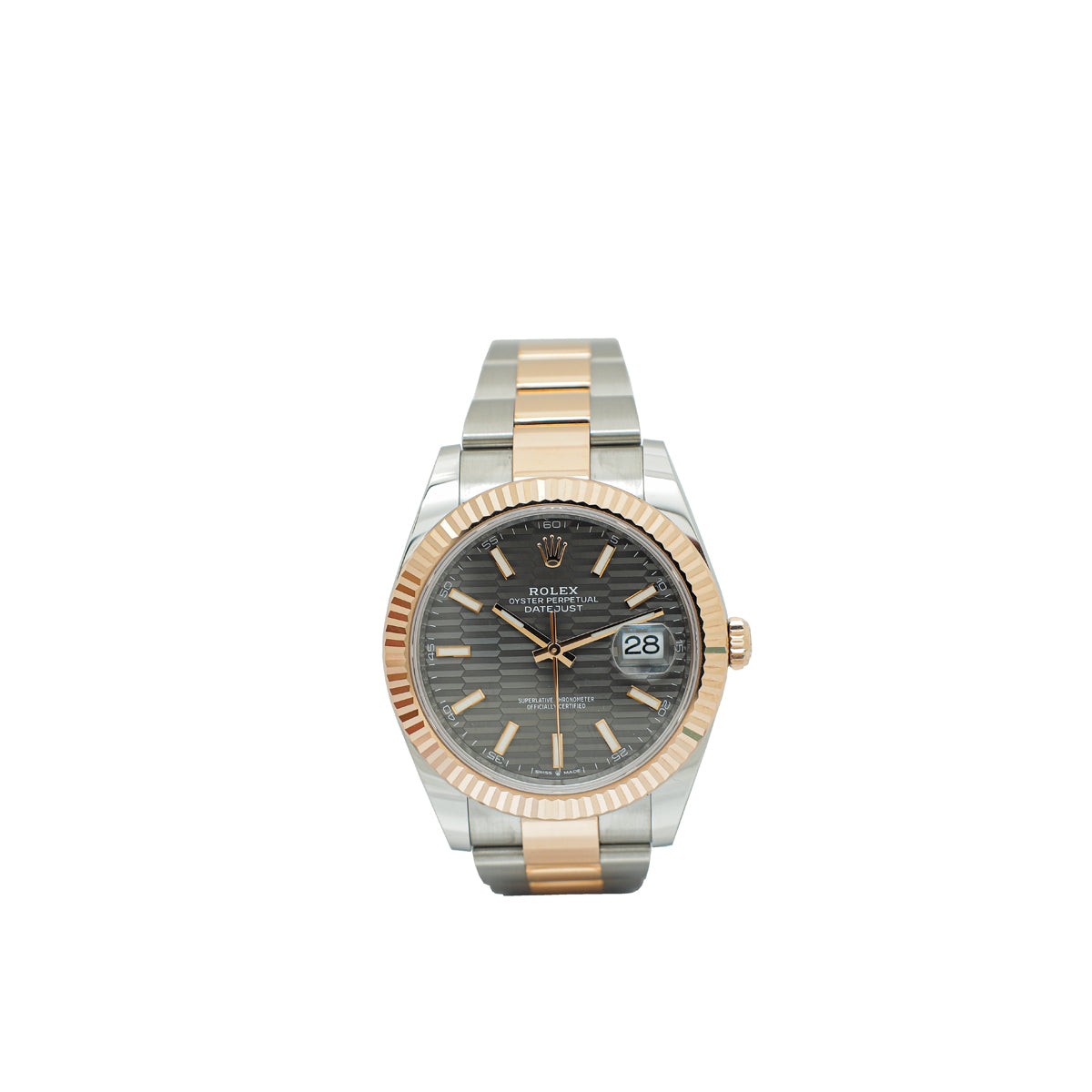 Rolex Oystersteel & Everose Gold Datejust 41mm Watch