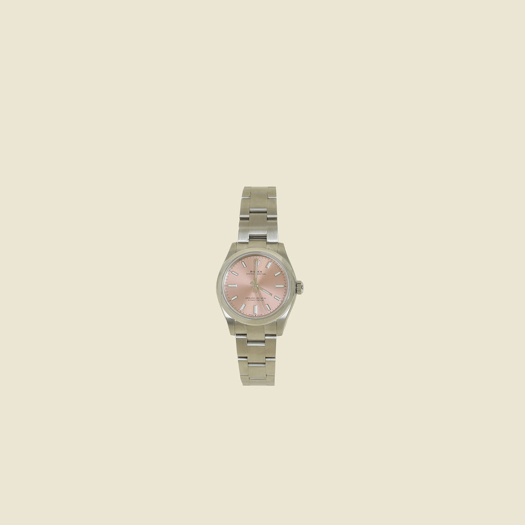 Rolex Oyster Steel Perpetual Candy Pink Dial 31mm Watch