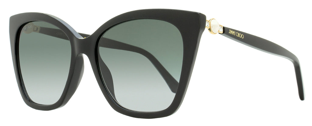 Jimmy Choo Cat Eye Sunglasses Rua /G 8079O Black 56mm Black