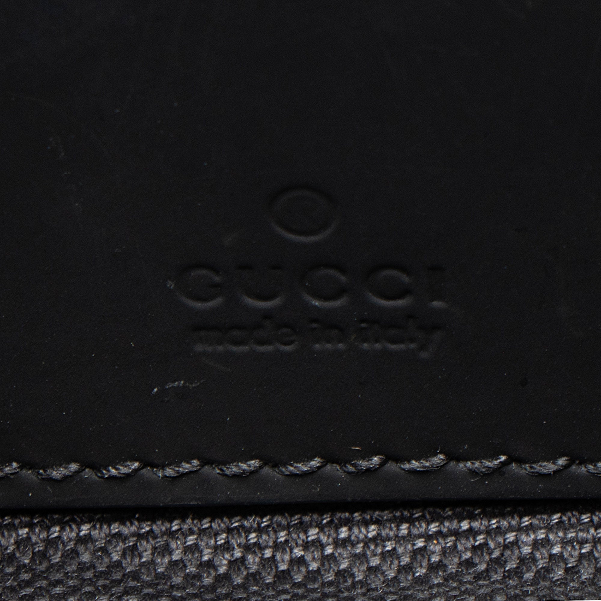 Rubber GG Effect Calfskin Mini Messenger
